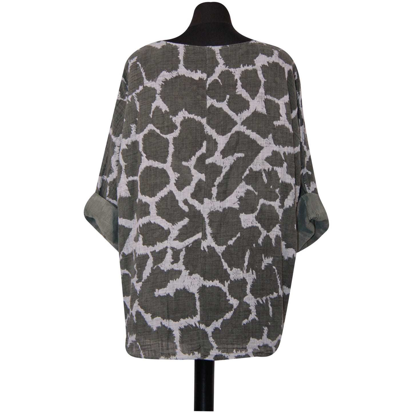 Giraffe Print Italian Crop Top