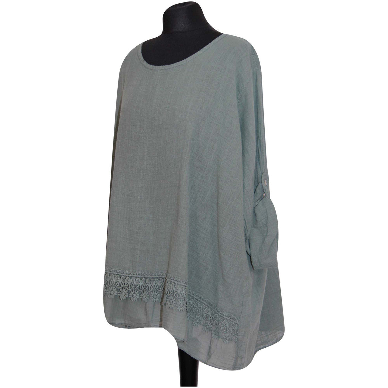 Italian Ladies Plain Lace Top