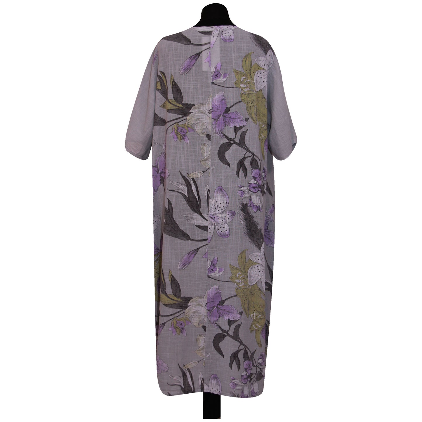 Italian Floral Printed Cotton Dress for Women