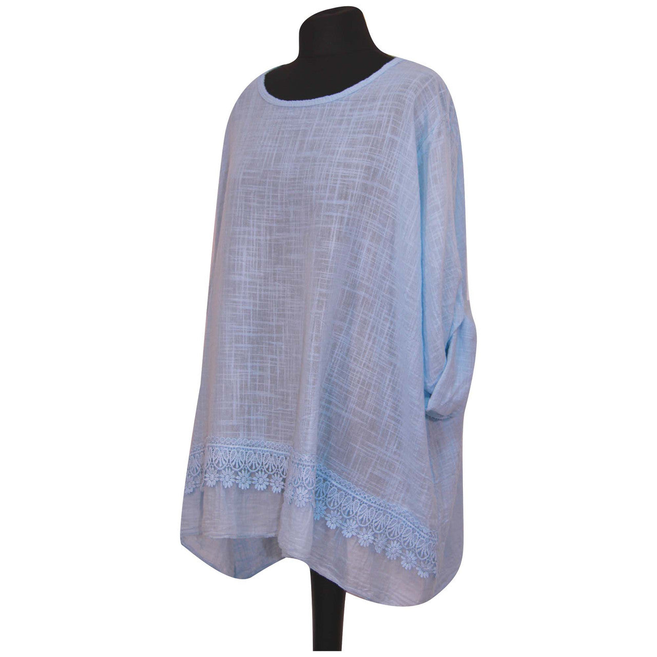 Italian Ladies Plain Lace Top