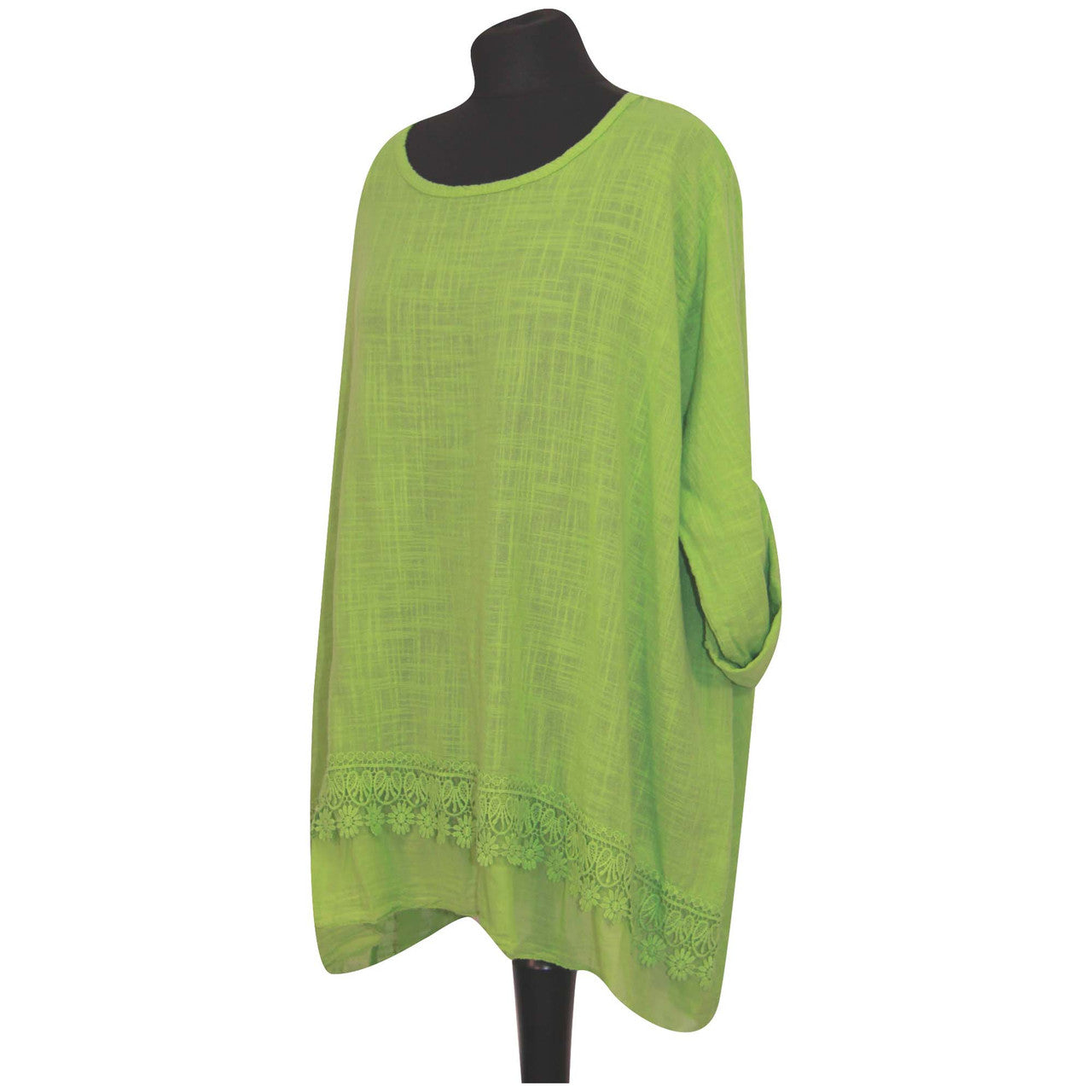 Italian Ladies Plain Lace Top