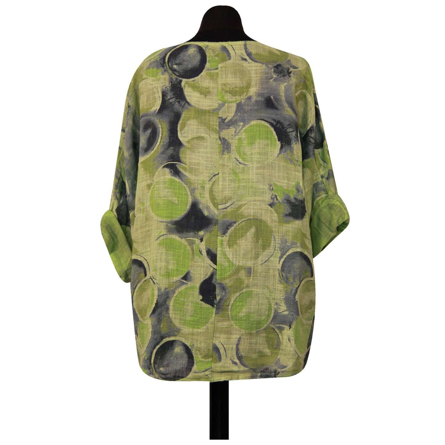 Circle Print Italian Crop Top