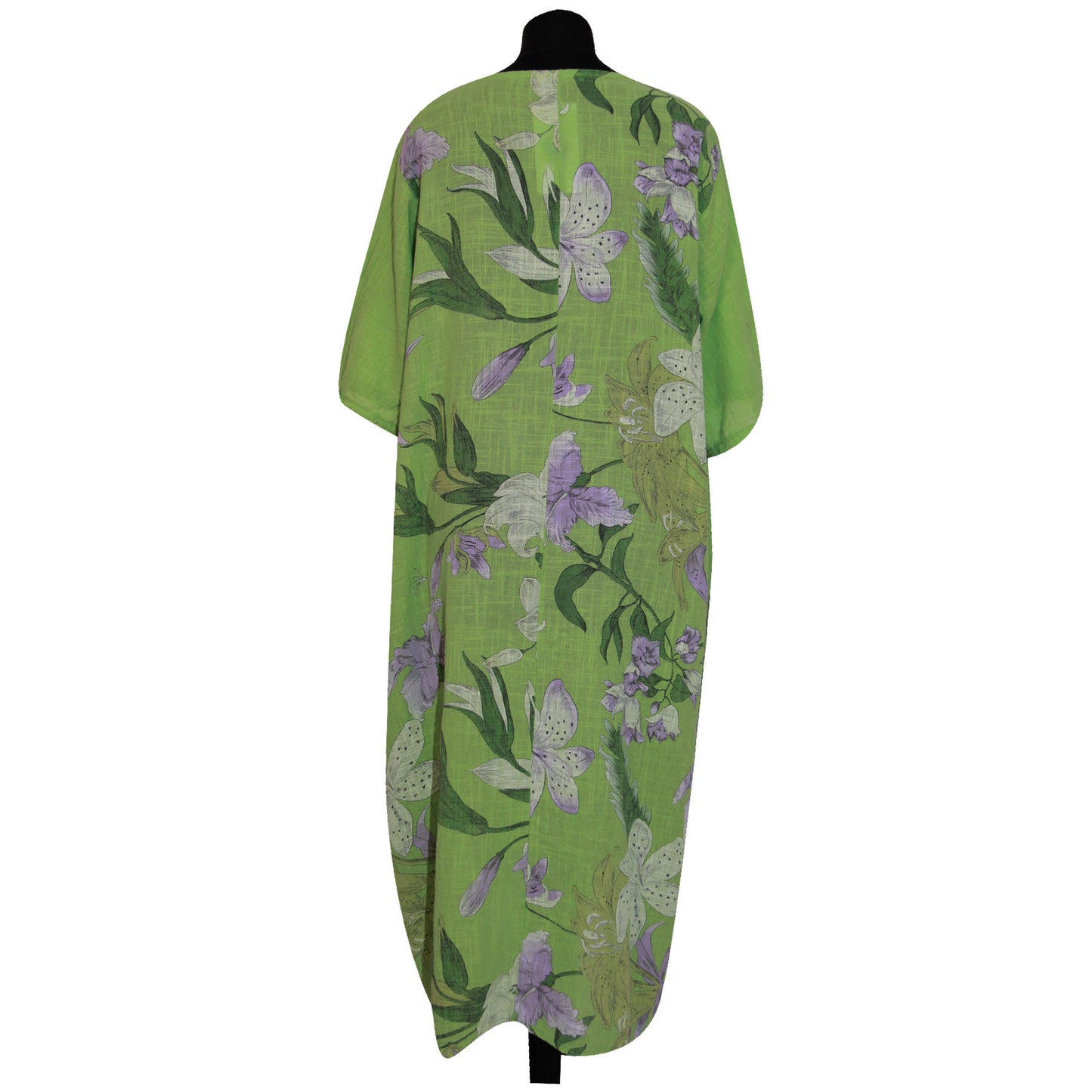Italian Floral Printed Cotton Dress for Women
