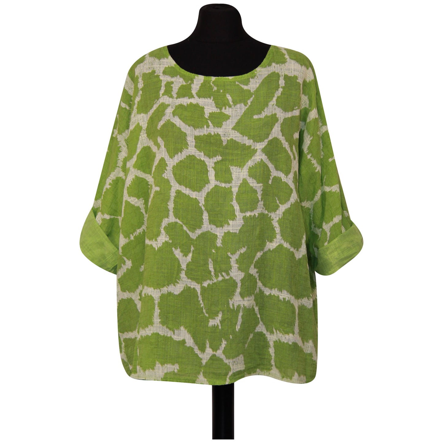 Giraffe Print Italian Crop Top