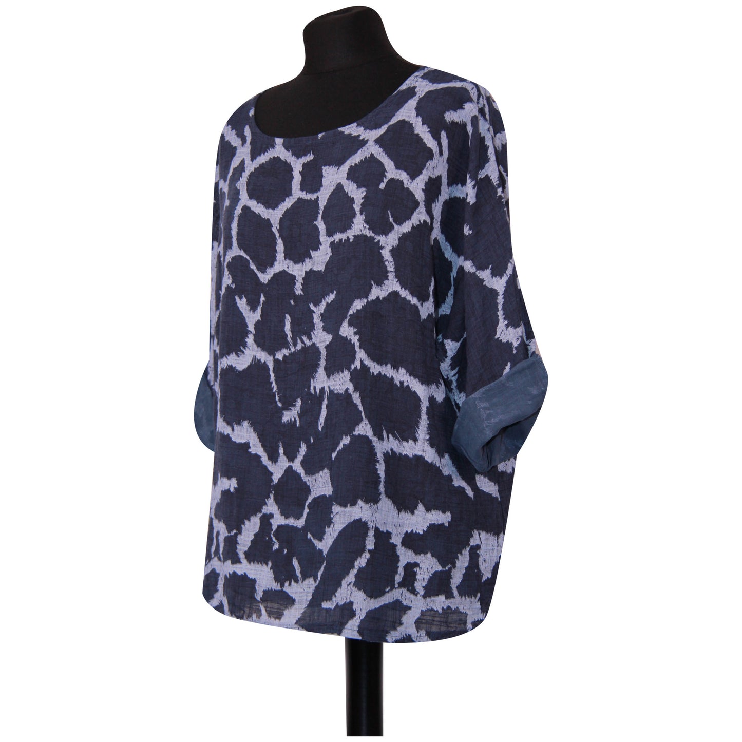 Giraffe Print Italian Crop Top