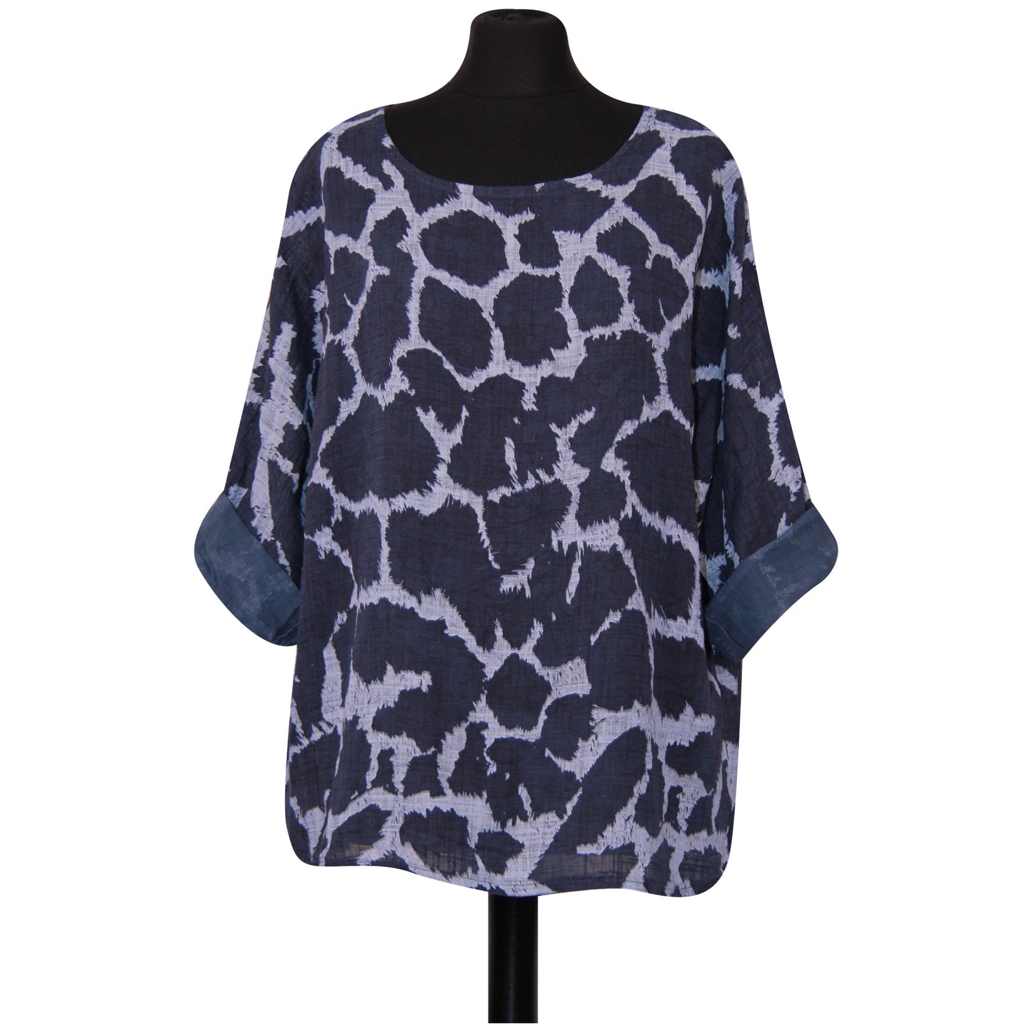 Giraffe Print Italian Crop Top