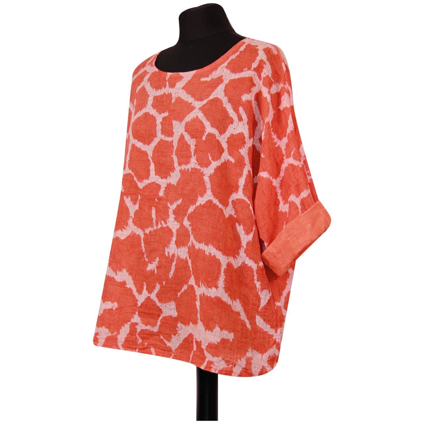 Giraffe Print Italian Crop Top