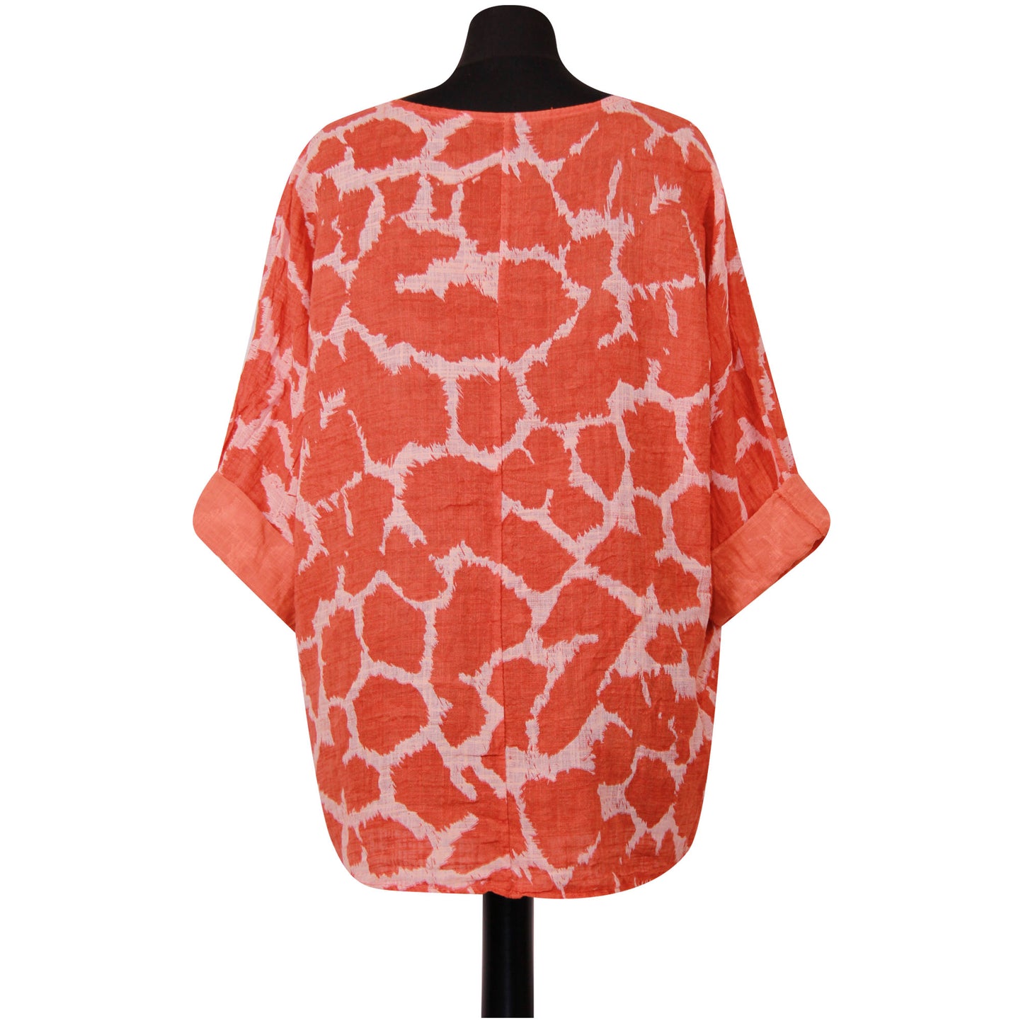 Giraffe Print Italian Crop Top