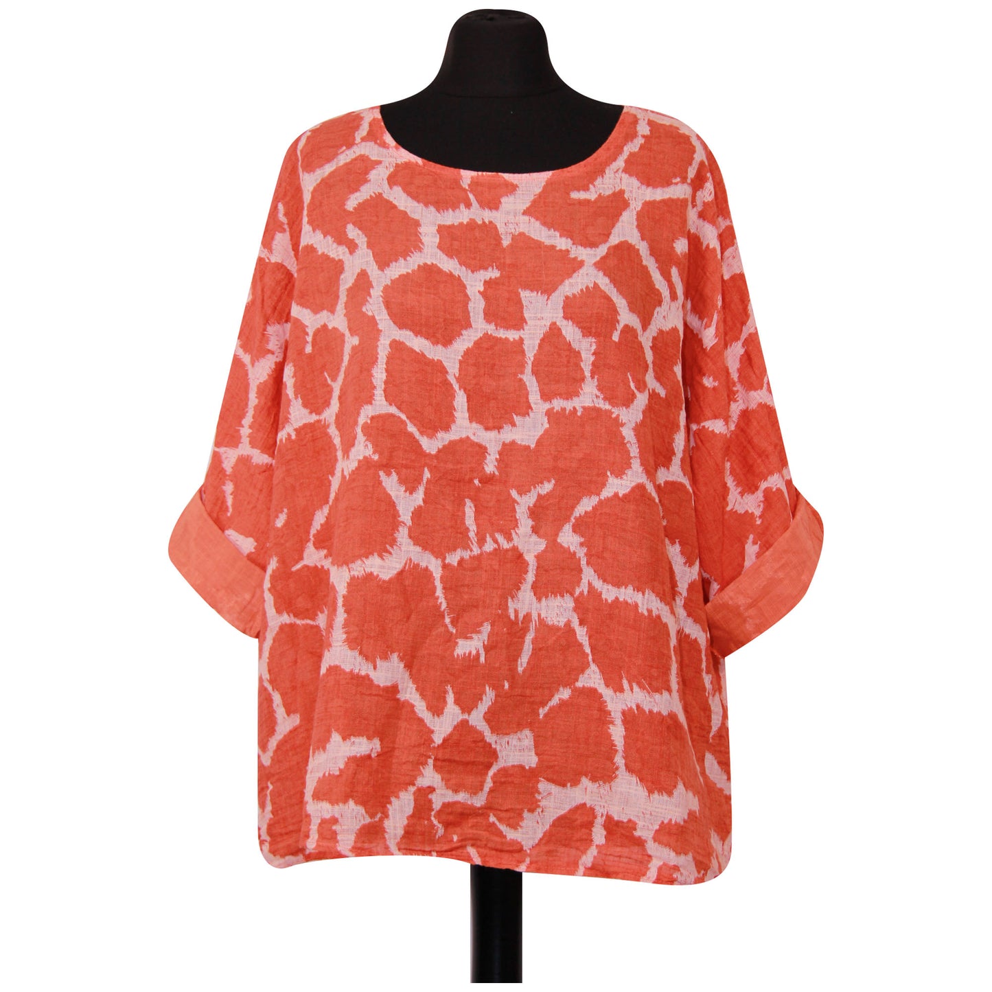 Giraffe Print Italian Crop Top