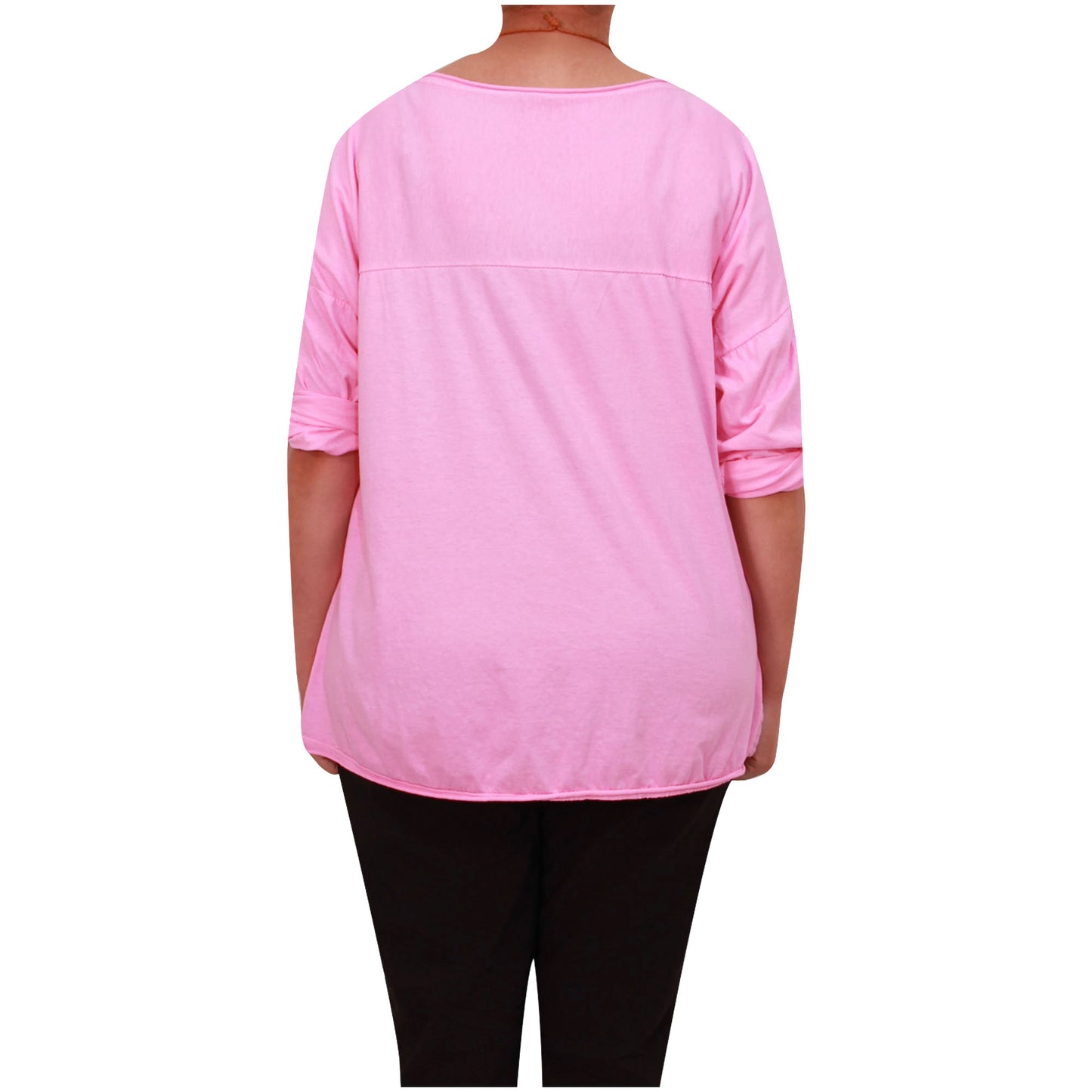 Chemise Crop Top Unie pour Femme, Fabriquée en Italie, avec un Tissu de Qualité Supérieure