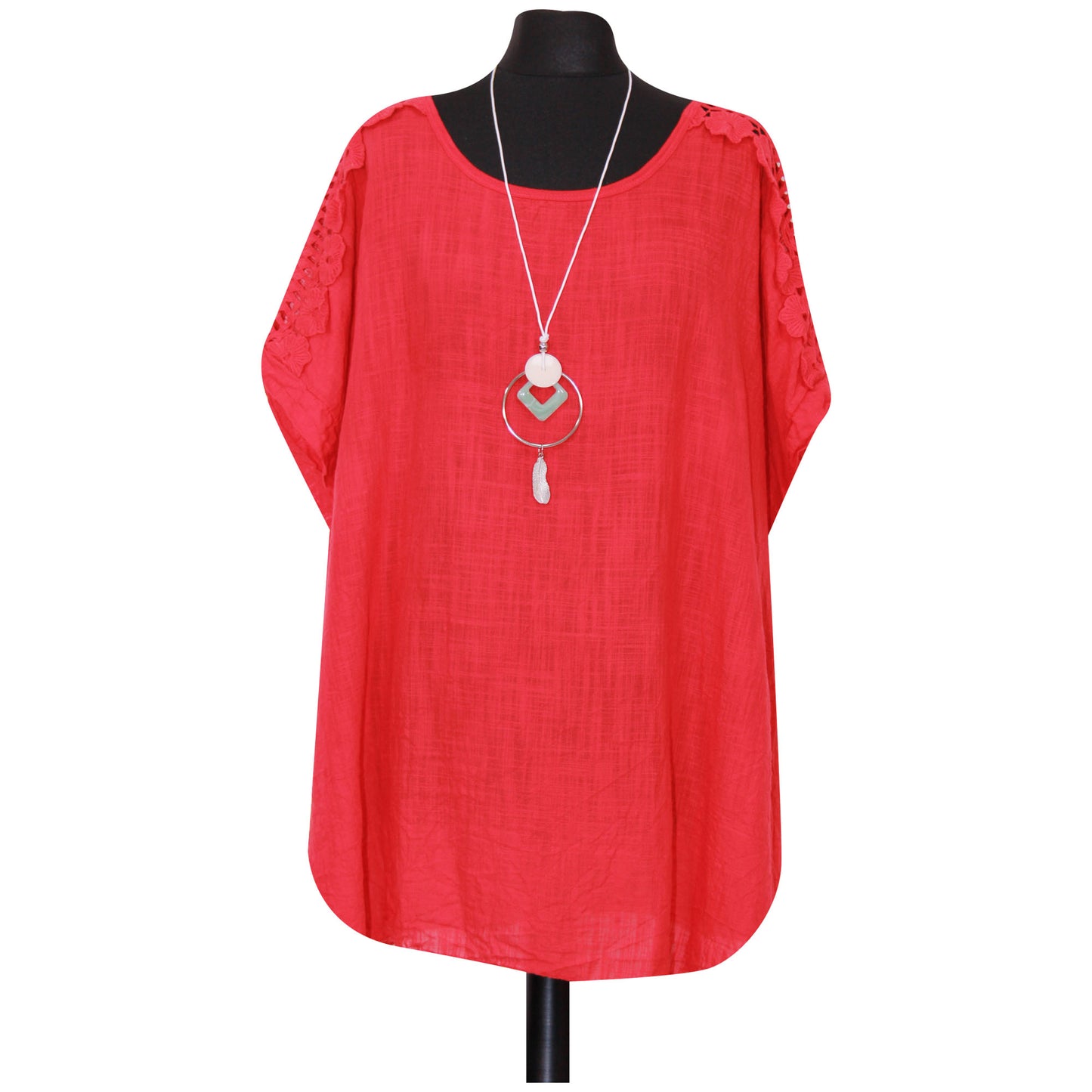 Femmes italiennes grande taille haut dames dentelle épaule plaine collier haut