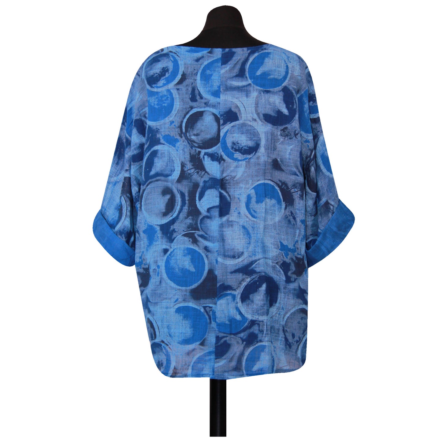 Circle Print Italian Crop Top