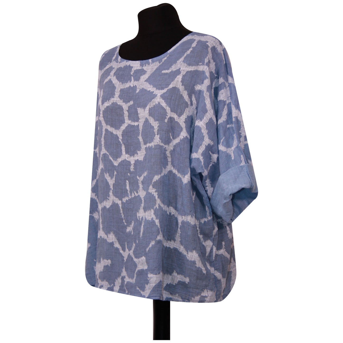 Giraffe Print Italian Crop Top
