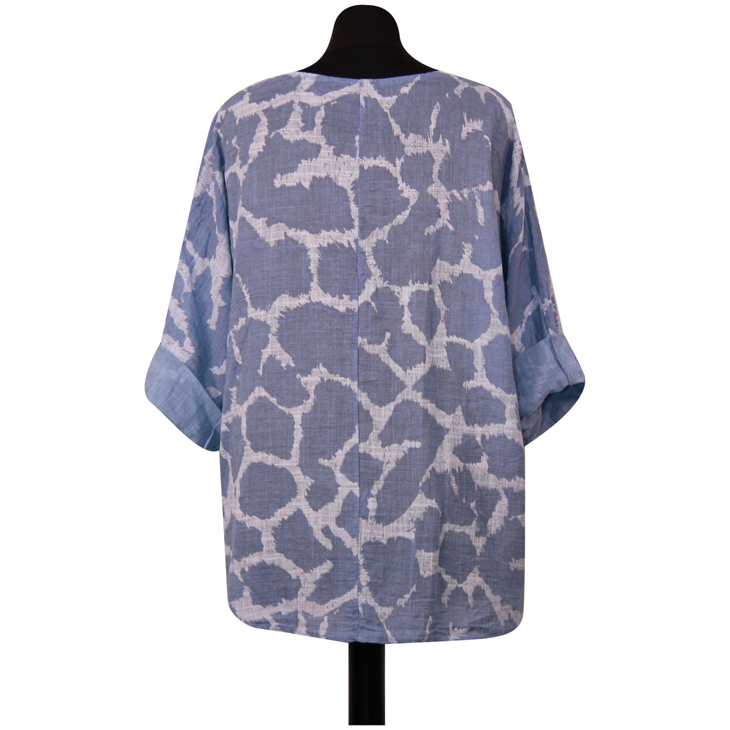 Giraffe Print Italian Crop Top