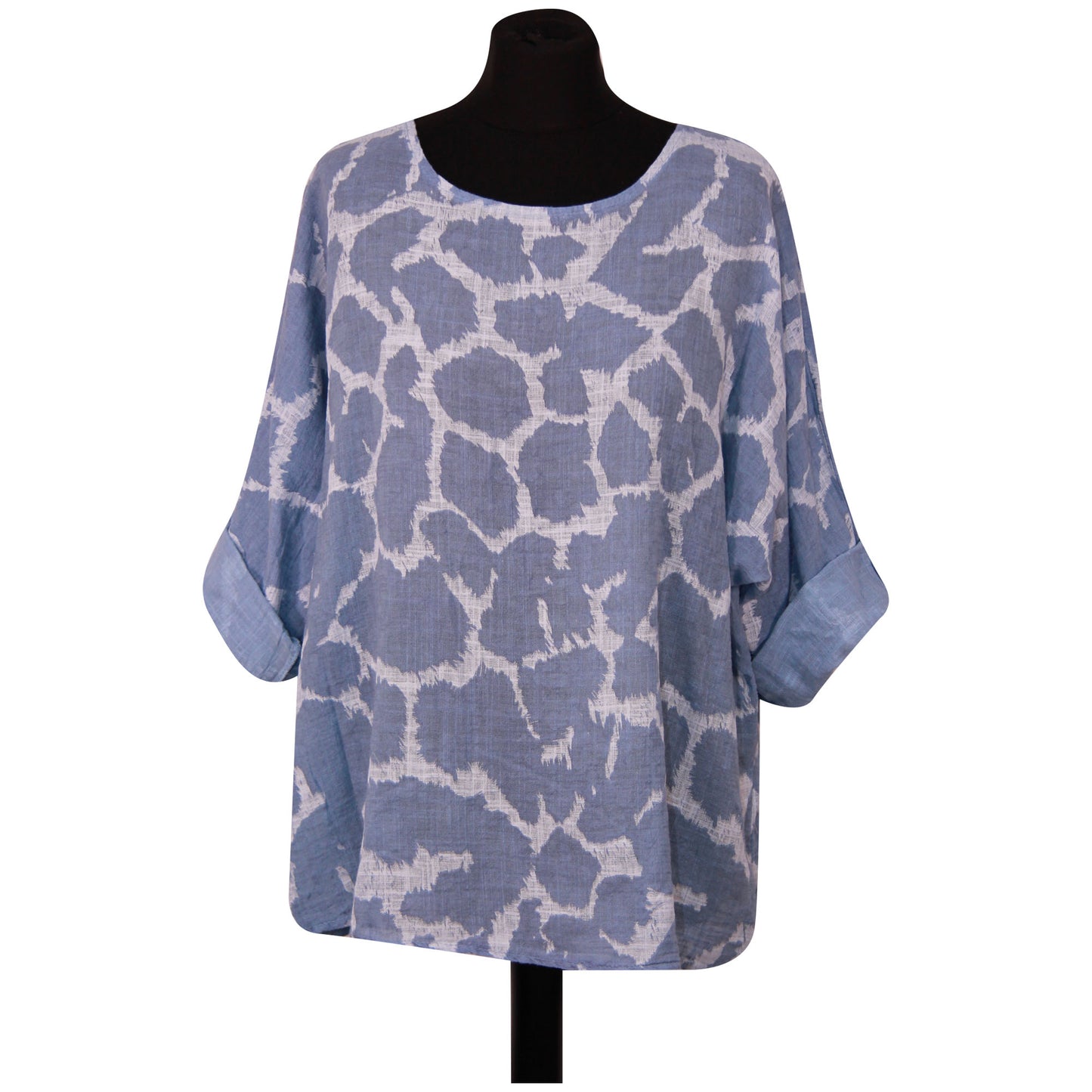 Giraffe Print Italian Crop Top