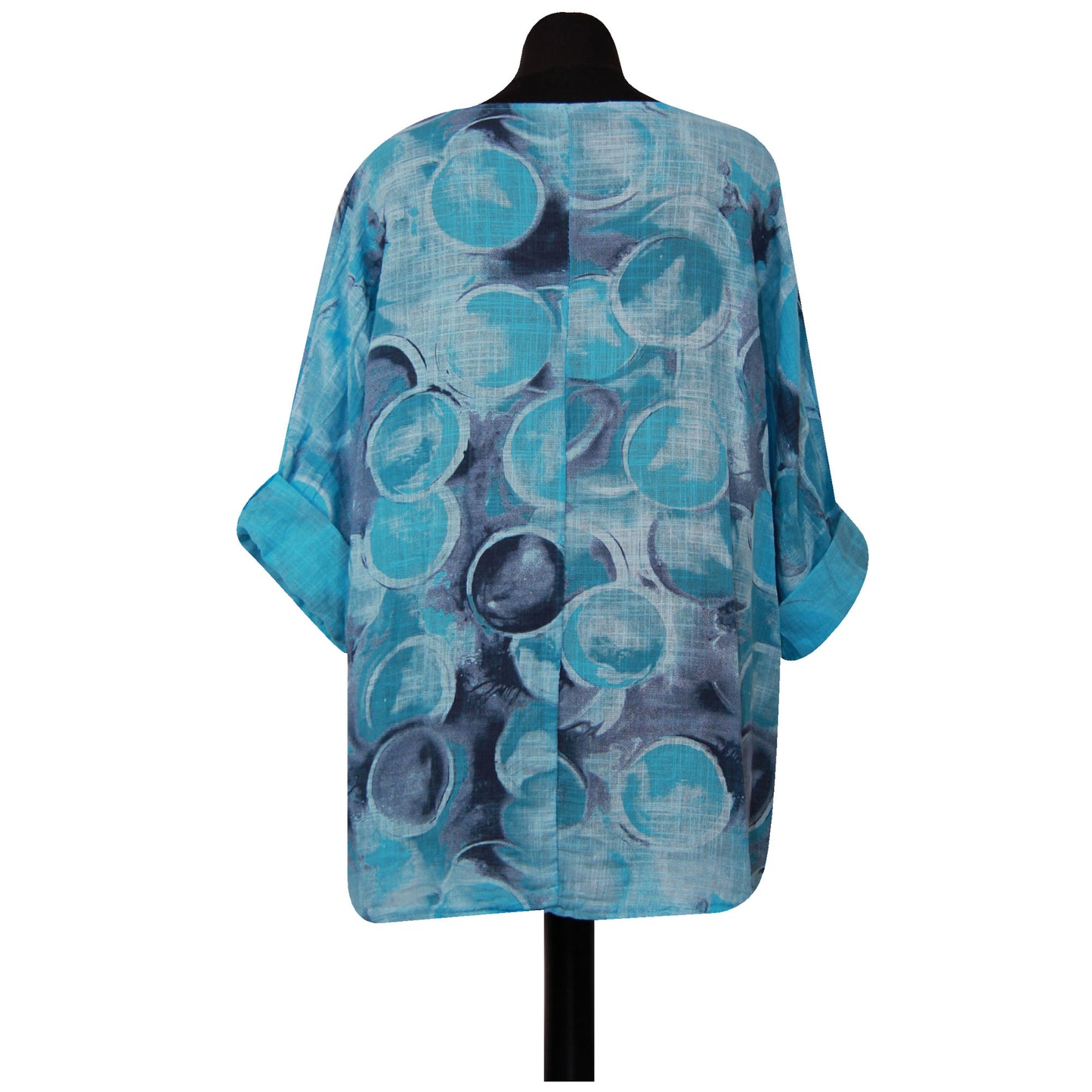 Circle Print Italian Crop Top