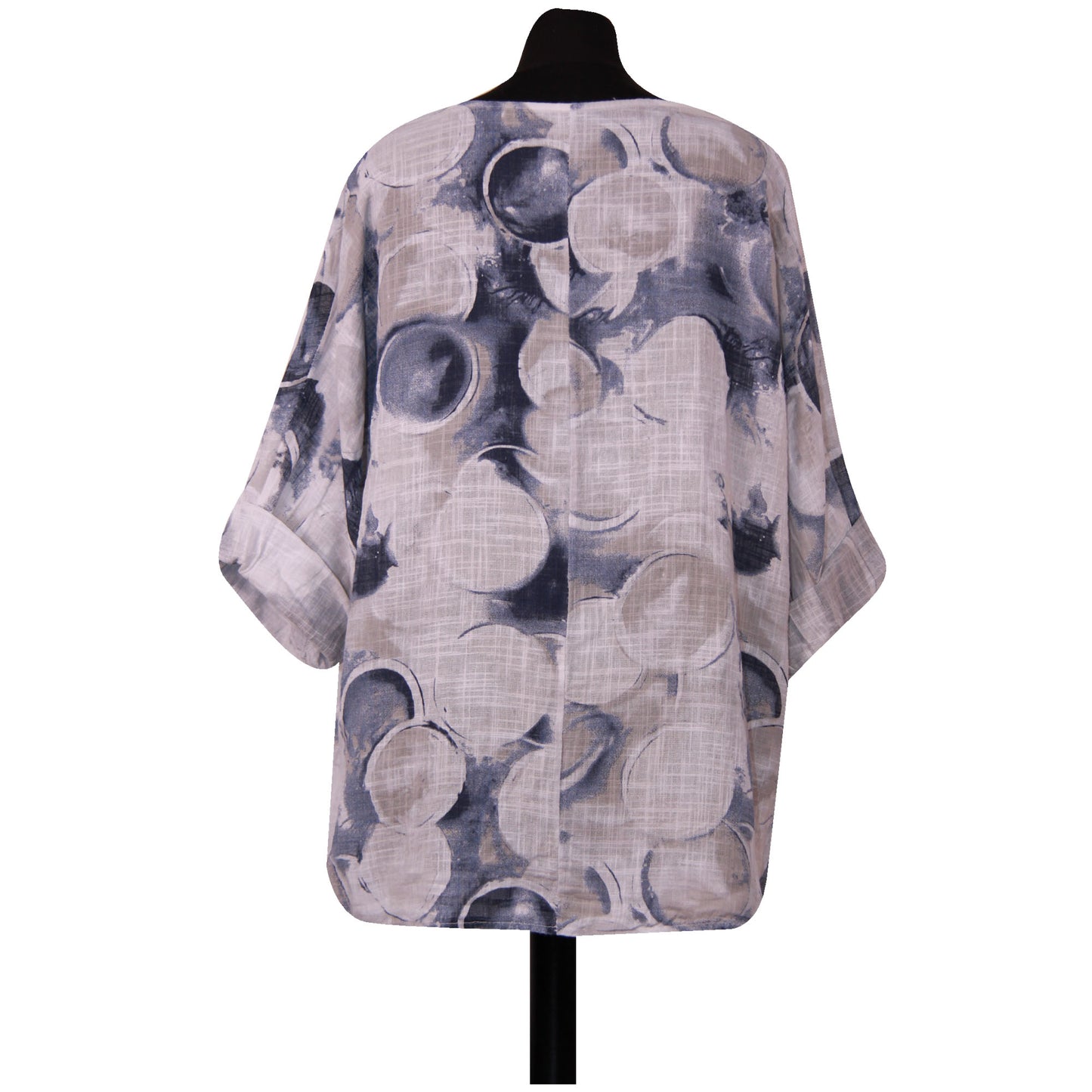 Circle Print Italian Crop Top