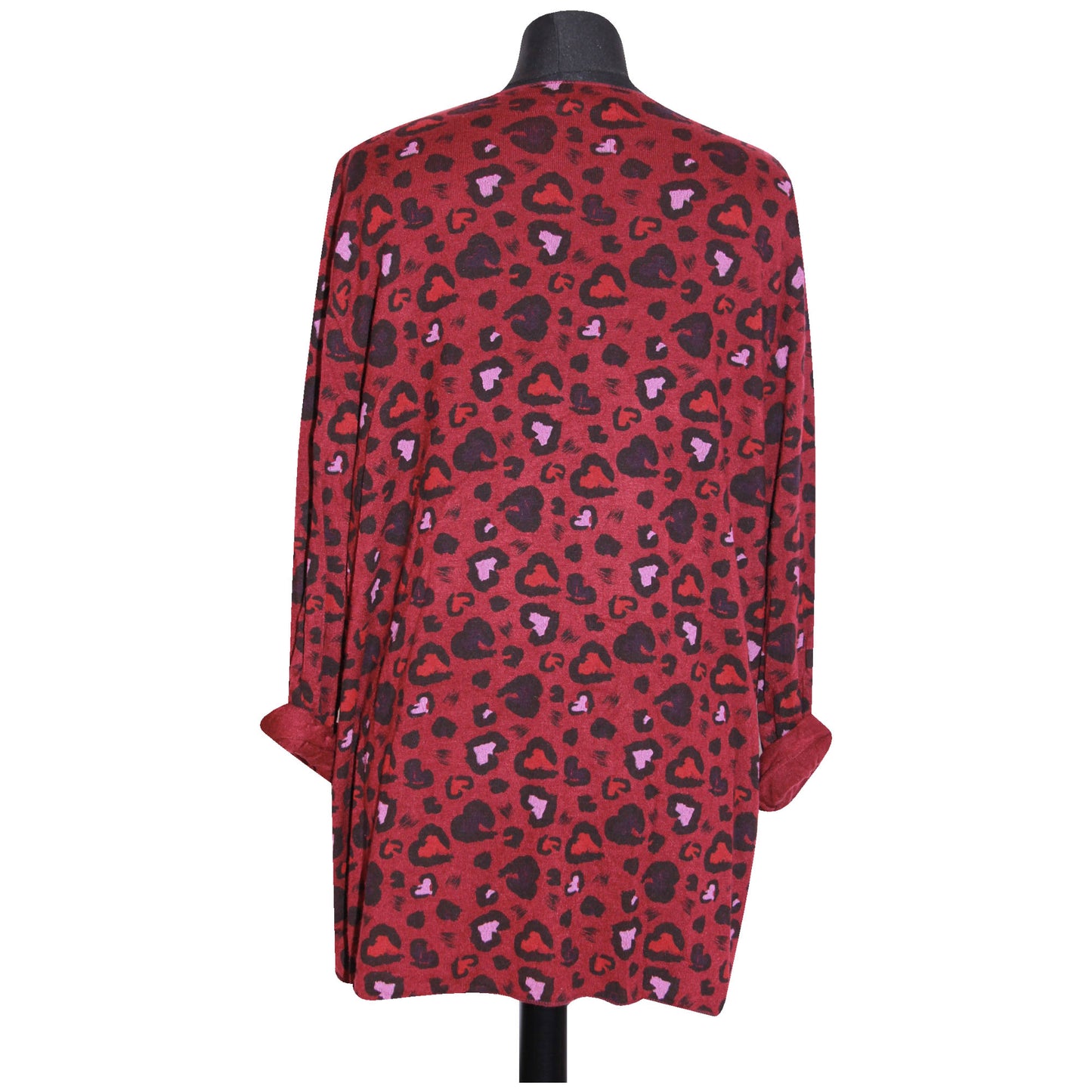 femmes italiennes hauts dames hiver imprimé animal longueur courte