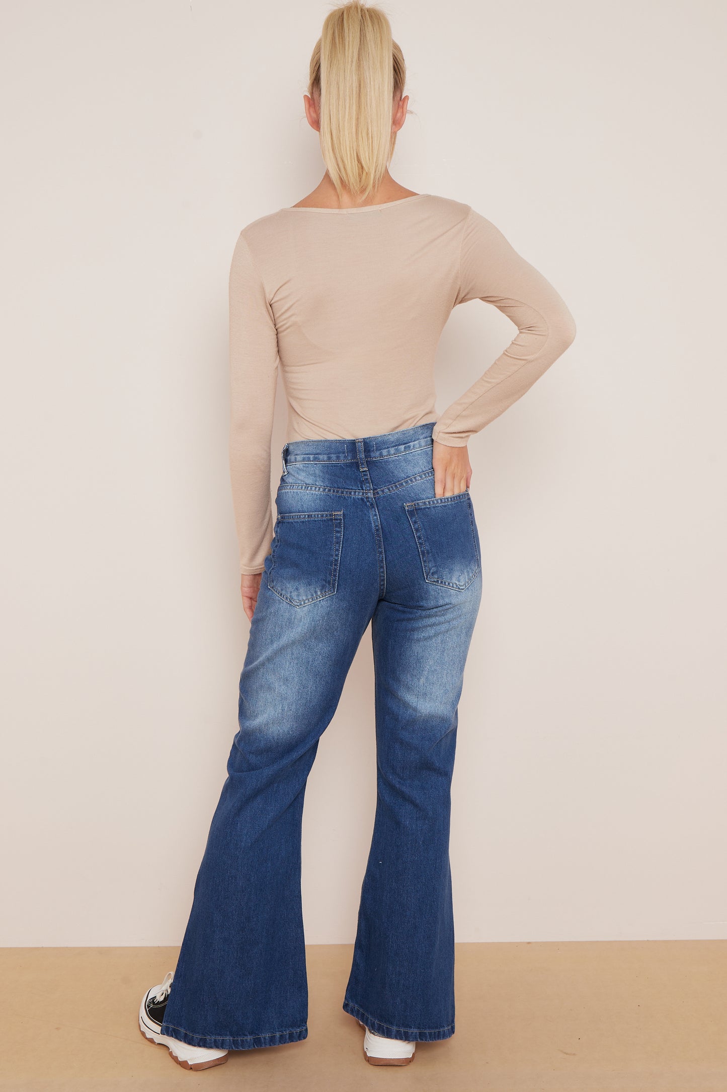 Classic Flare Cut Women's Jeans - Pack of 6 in Dark and Light Denim