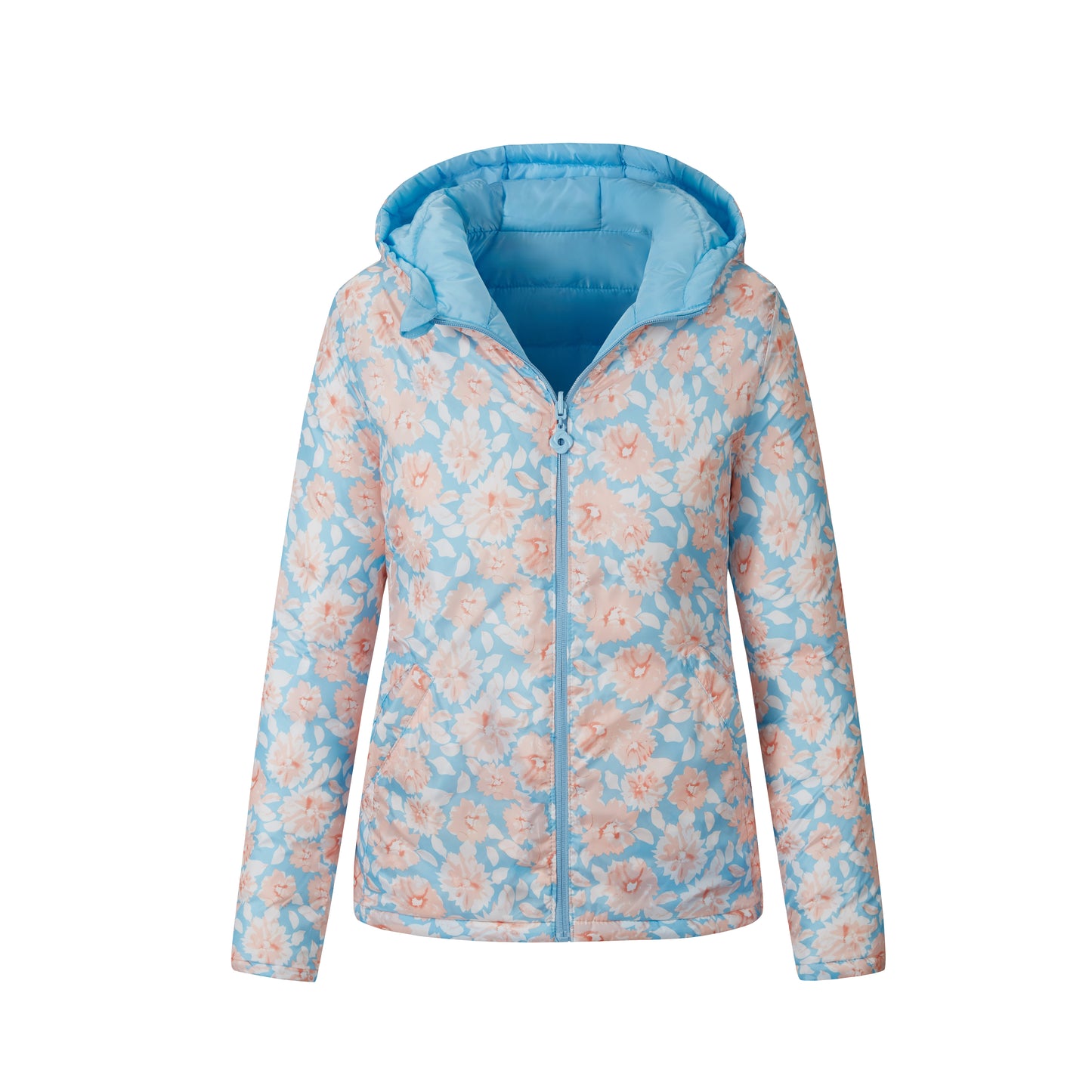Reversible Ladies Jacket: Winter Fashion Coat with Waterproof Hood