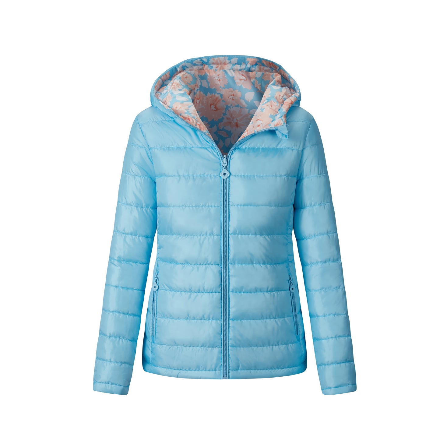 Reversible Ladies Jacket: Winter Fashion Coat with Waterproof Hood