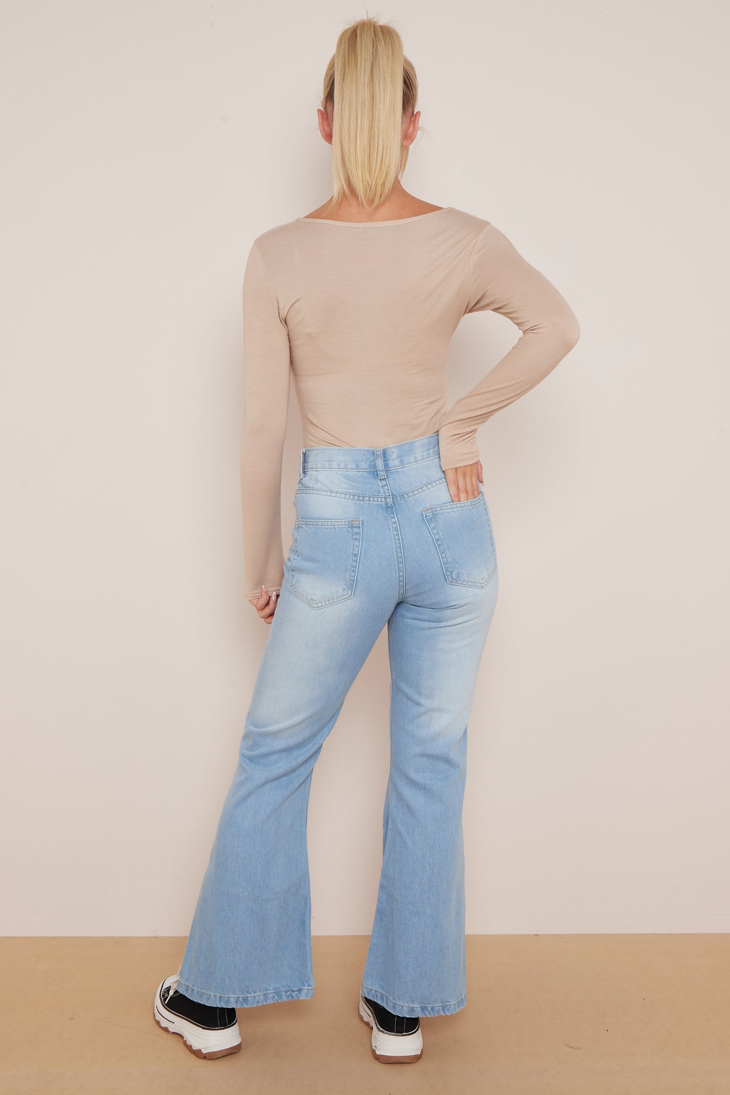 Classic Flare Cut Women's Jeans - Pack of 6 in Dark and Light Denim