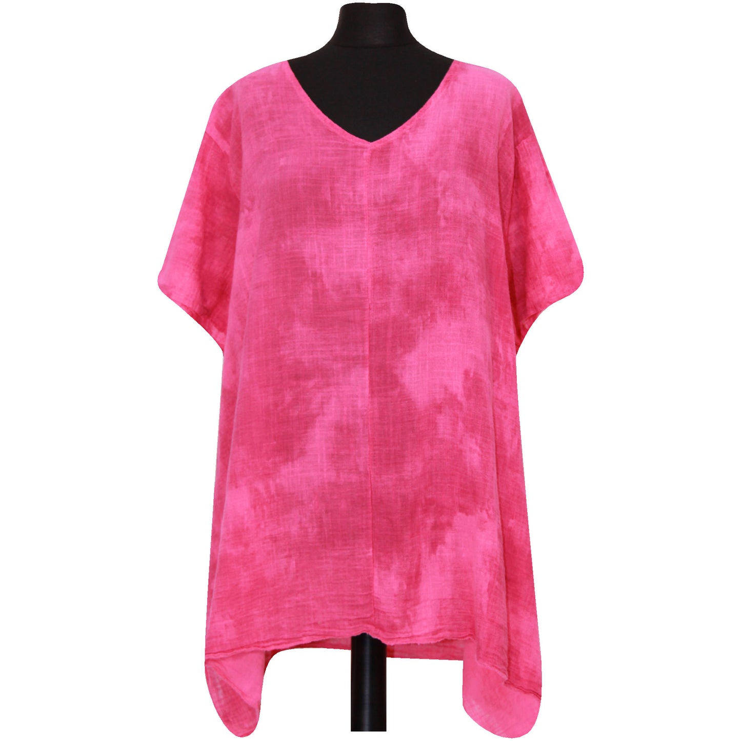 Italian Charm: Women's Quirky Tie Dye Cold Wash Top