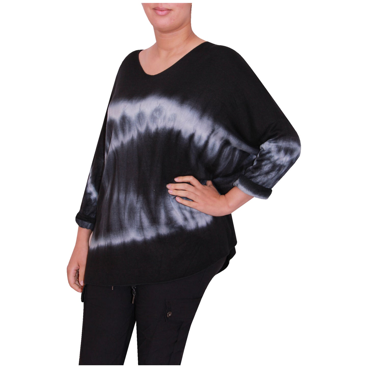 haut en tricot tie-dye pour femme