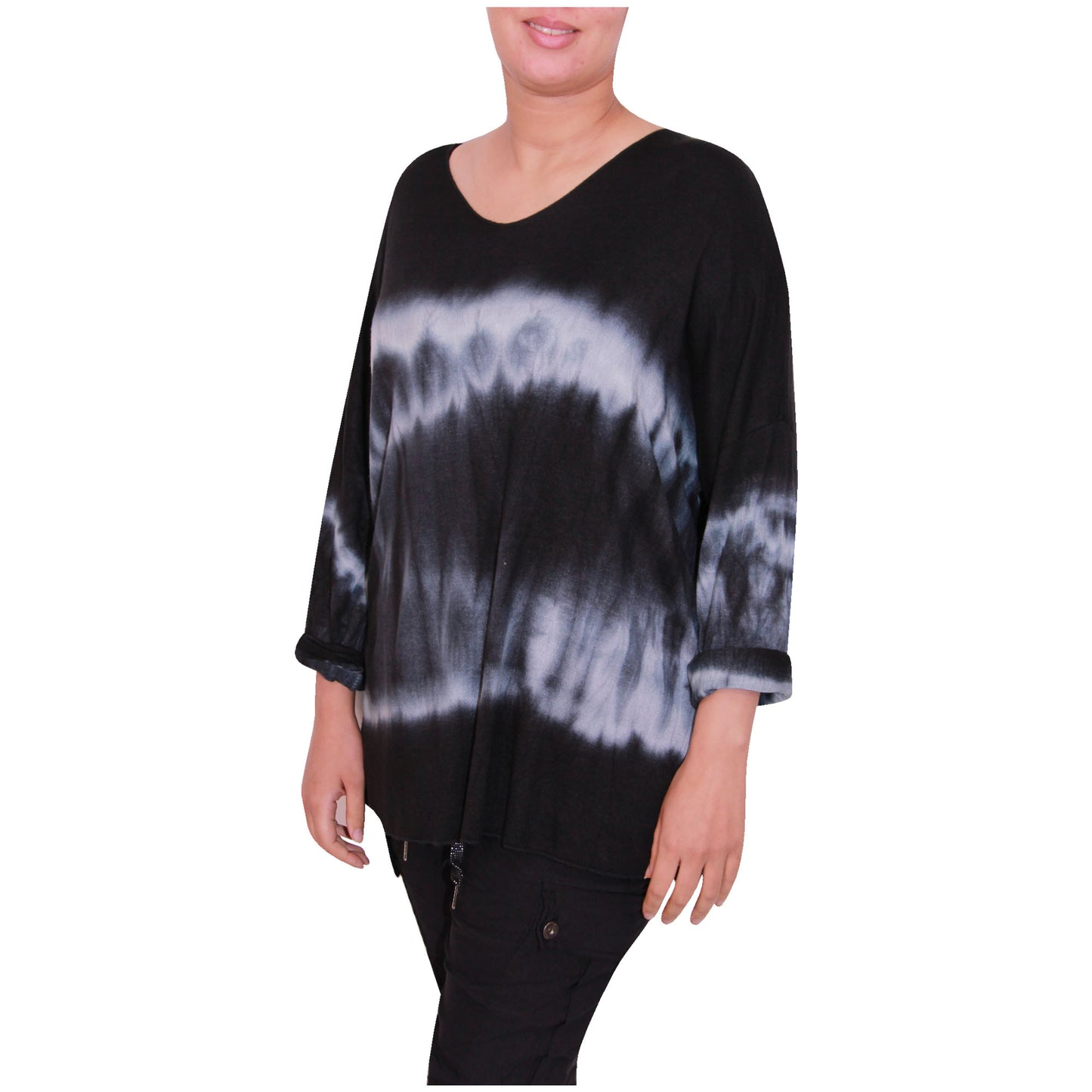 haut en tricot tie-dye pour femme