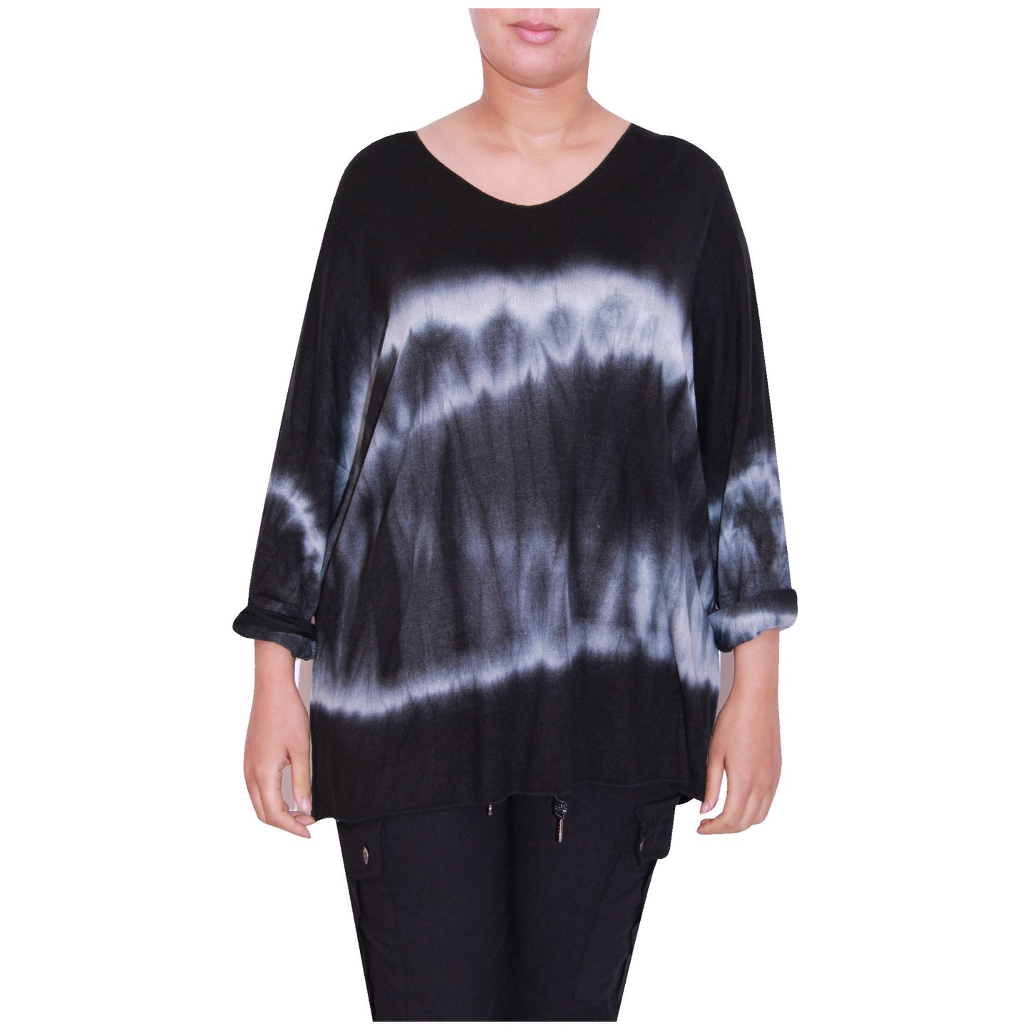 haut en tricot tie-dye pour femme