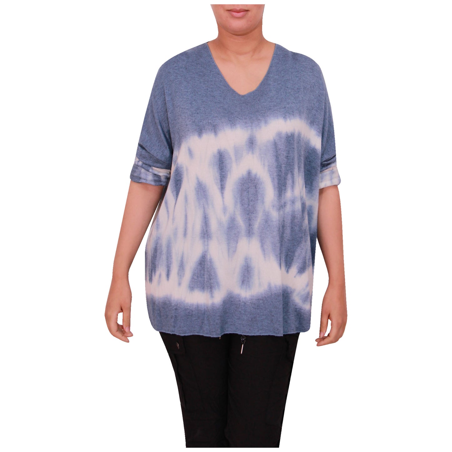 haut en tricot tie-dye pour femme