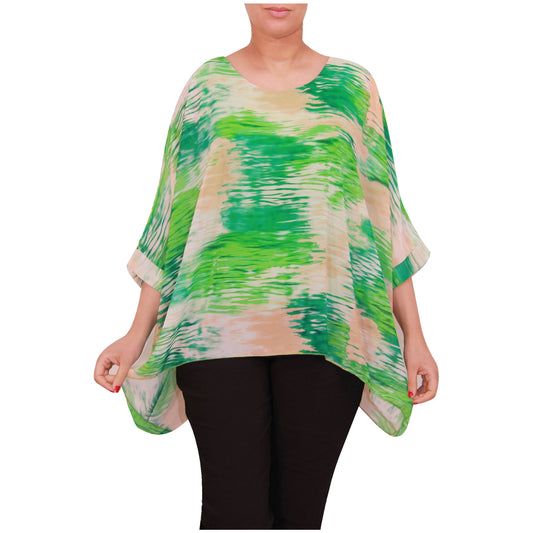 Ladies top women Tie Dye chiffon Blouse