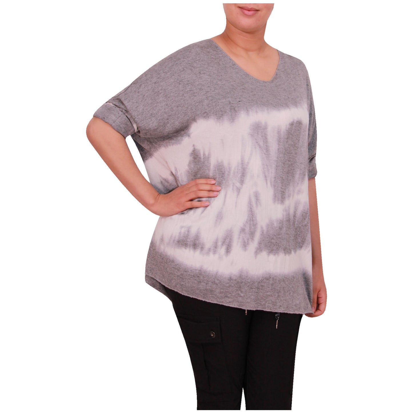 haut en tricot tie-dye pour femme