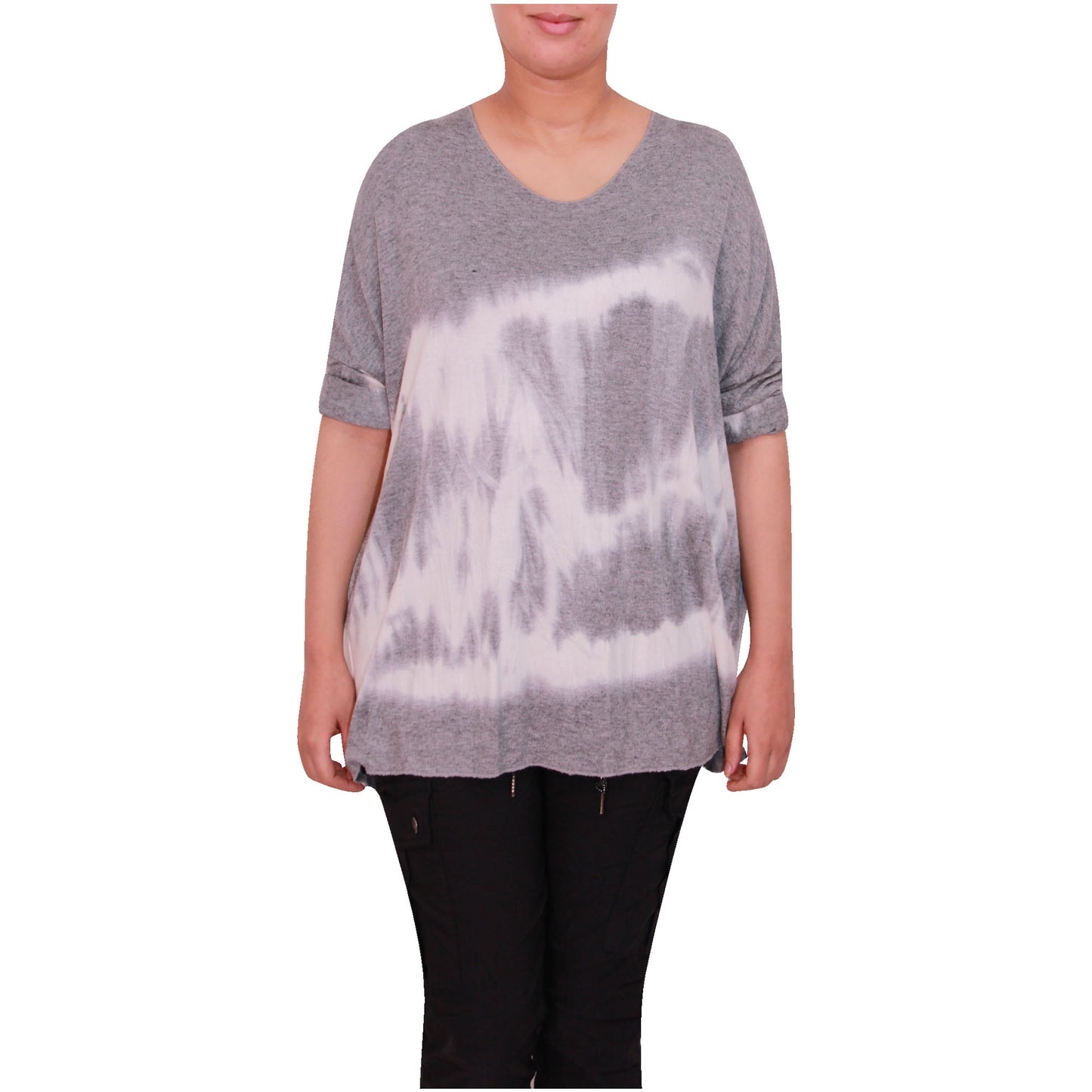 haut en tricot tie-dye pour femme