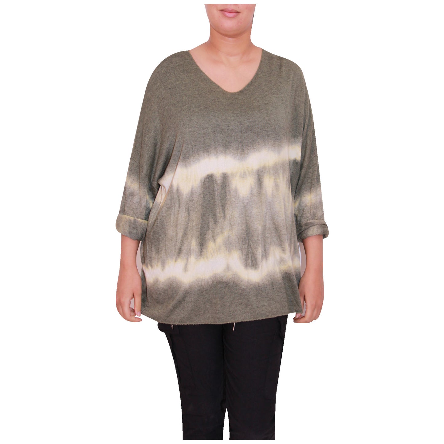 haut en tricot tie-dye pour femme