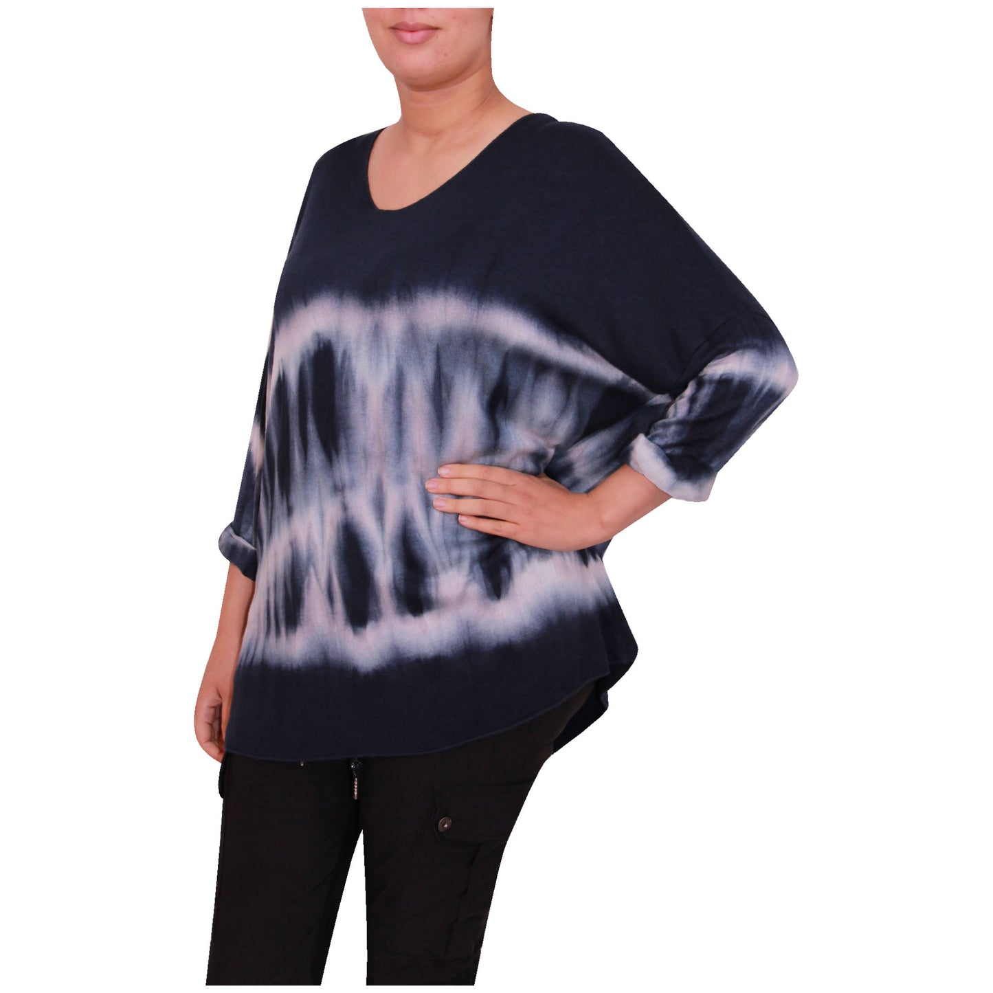 haut en tricot tie-dye pour femme