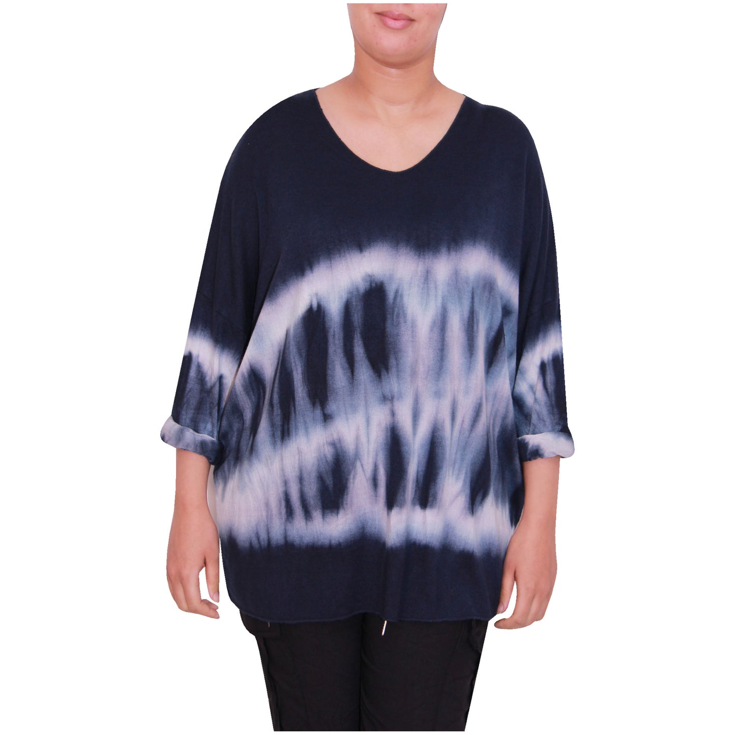 haut en tricot tie-dye pour femme