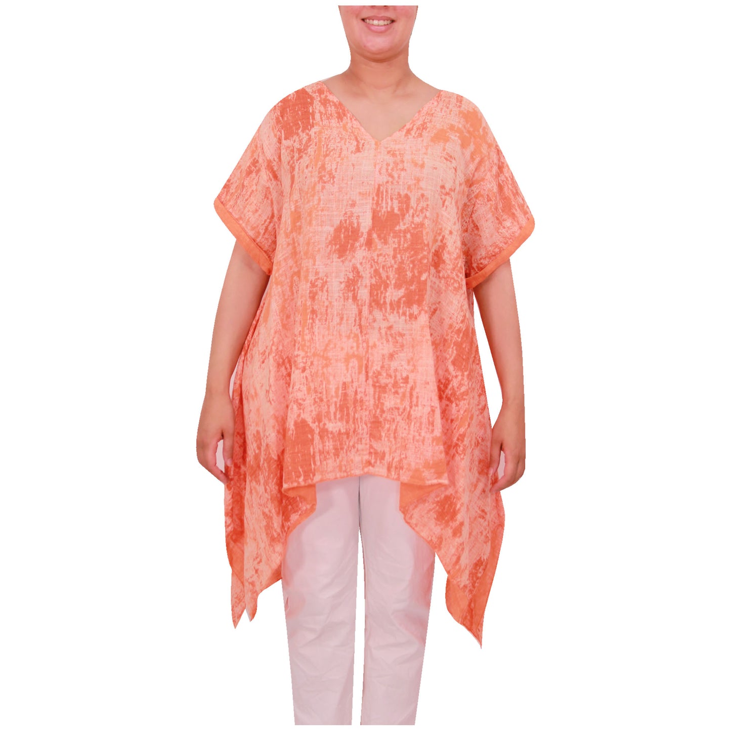 Elegante Italiaanse top met tie-dye print voor dames