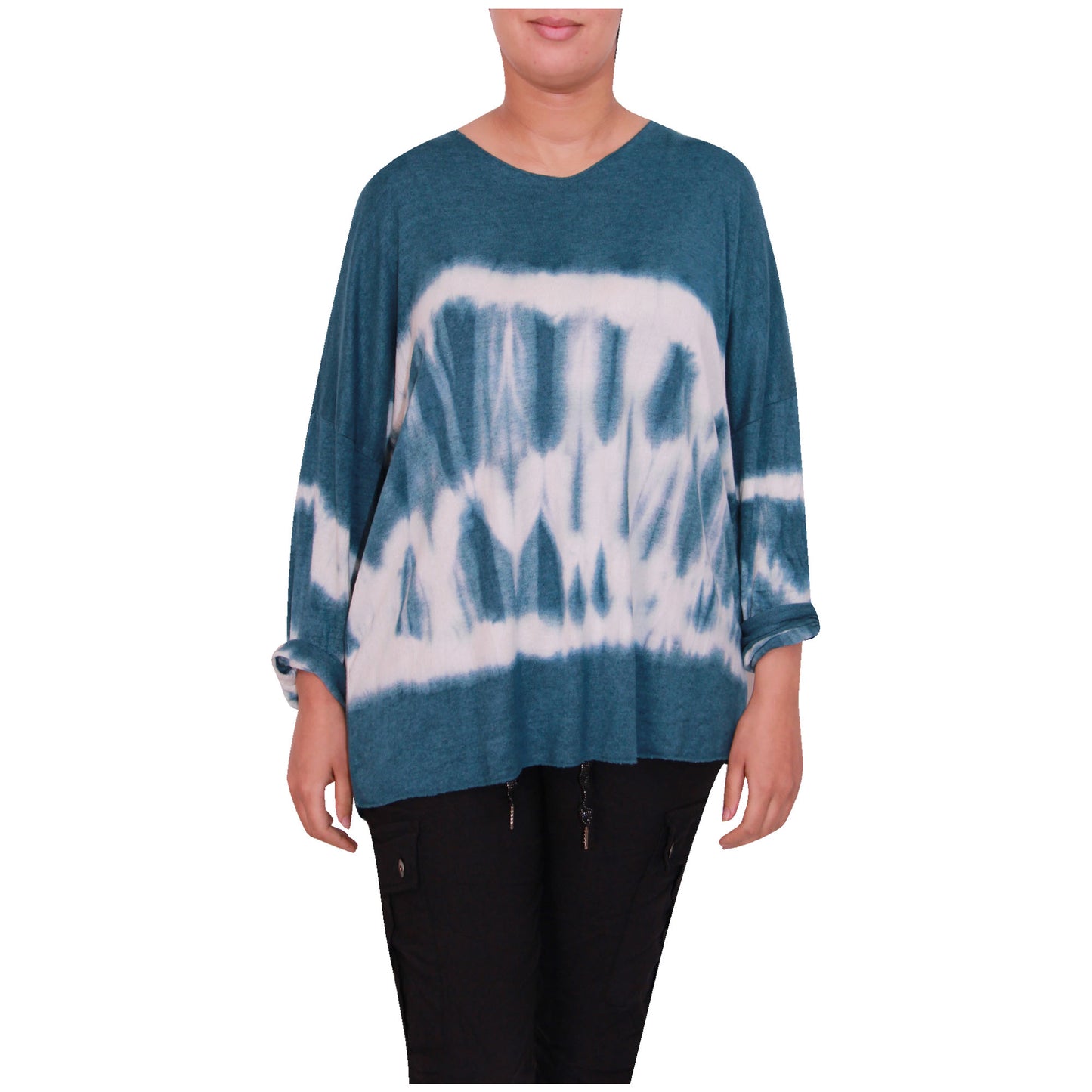 haut en tricot tie-dye pour femme