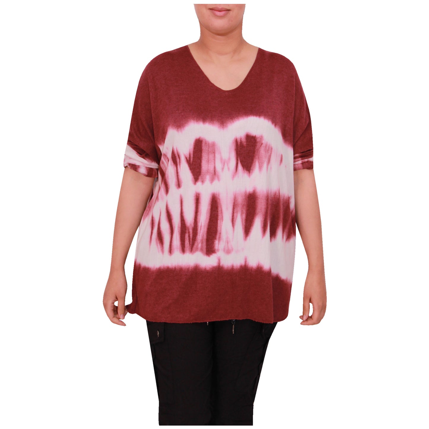 haut en tricot tie-dye pour femme