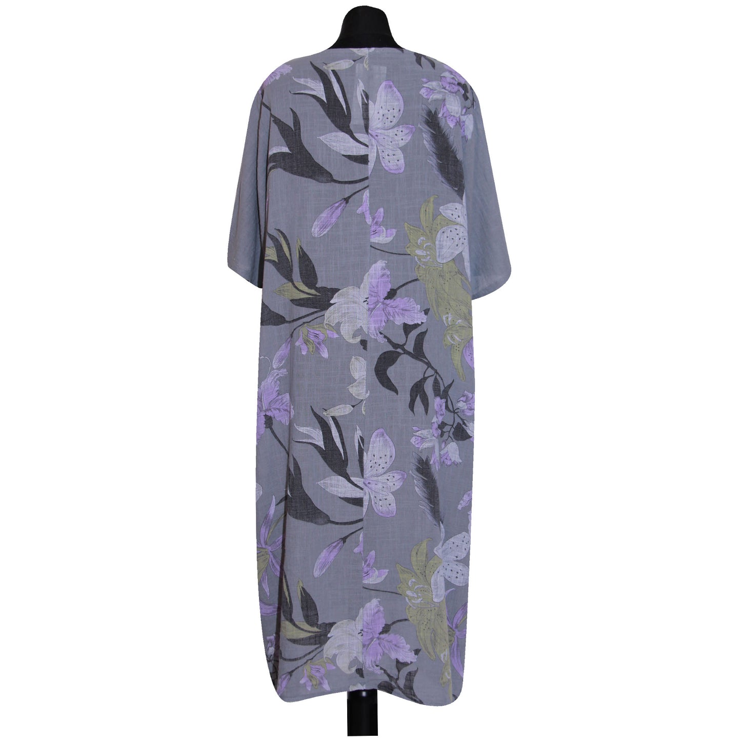 Robe en coton à imprimé floral italien pour femme